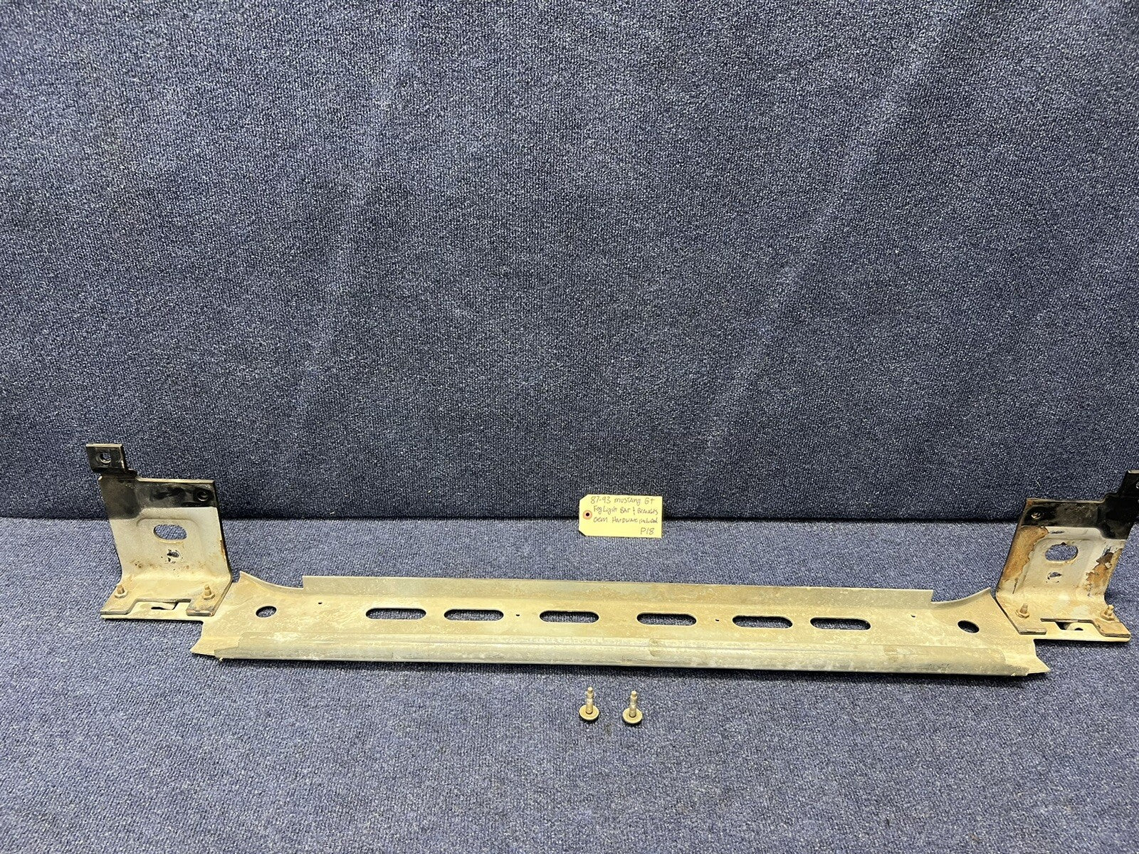 87-93 Ford Mustang GT Bumper Fog Light Brace Lower Mounting Bracket Support OEM