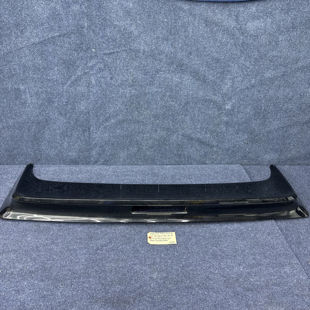 86-93 Ford MUSTANG LX HATCHBACK OEM REAR FIBERGLASS SPOILER W/LIGHT WING Black