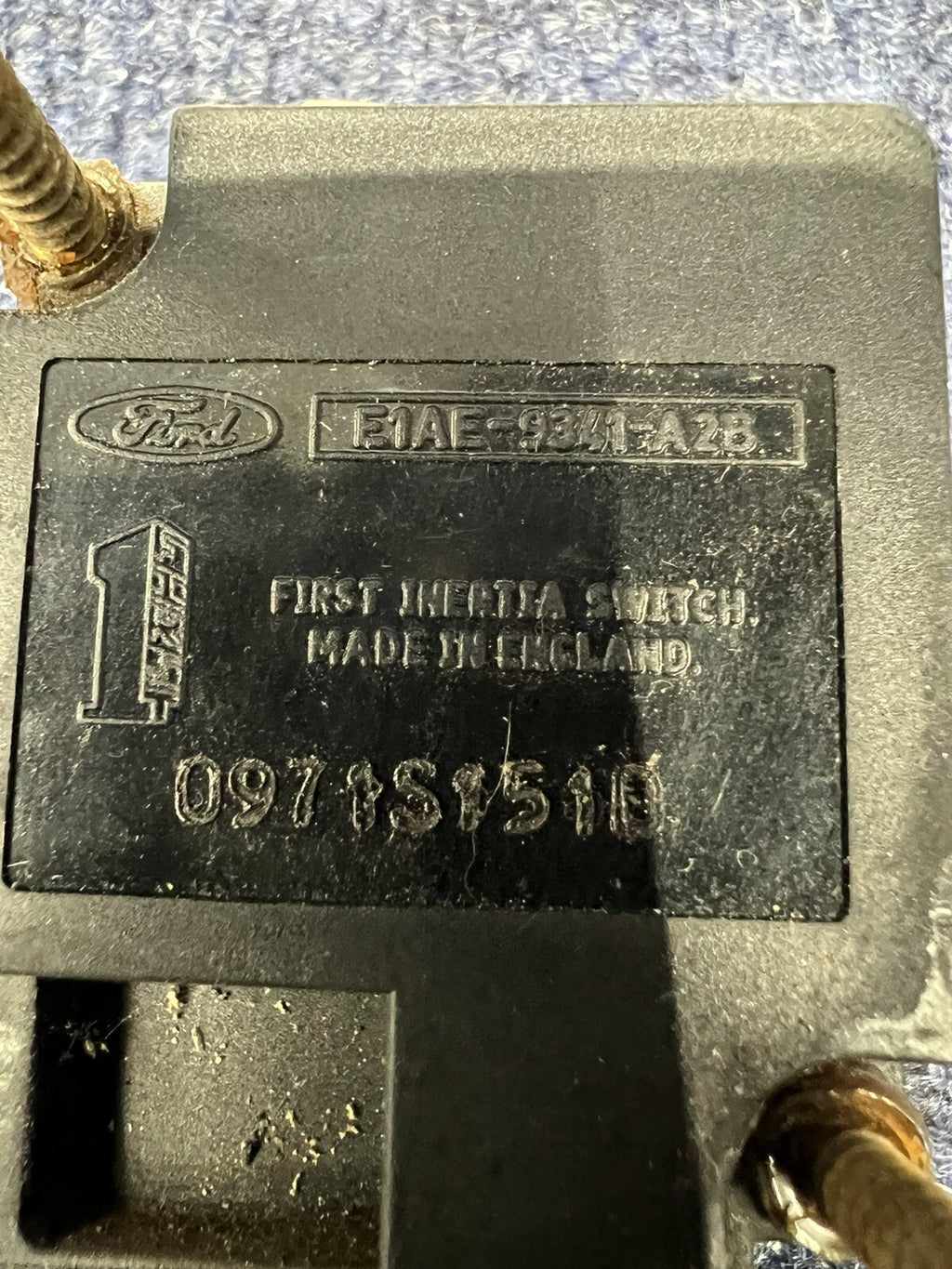 87-89 Ford Mustang Fuel Inertia Switch Gas Cutoff Sensor Gas Relay Factory OEM