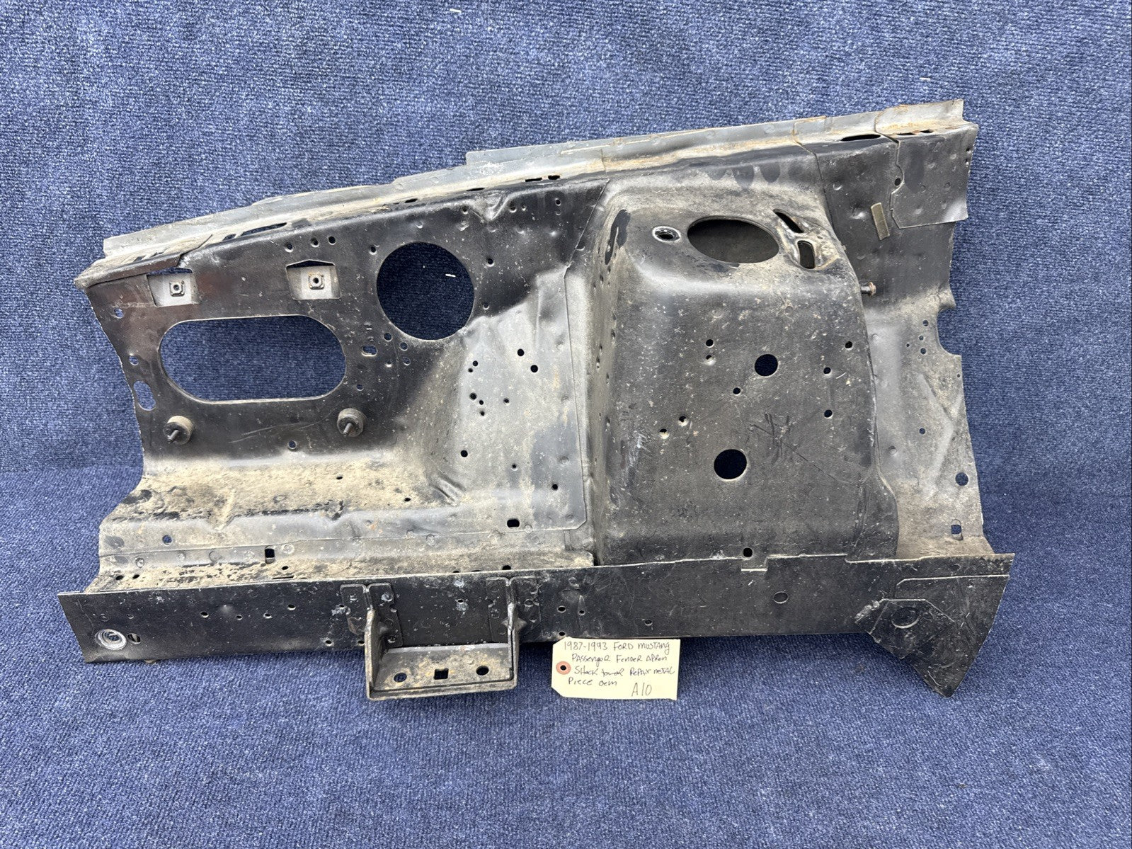 1987 - 1993 MUSTANG RH FENDER APRON FRAME SHOCK TOWER METAL OEM Passenger Side
