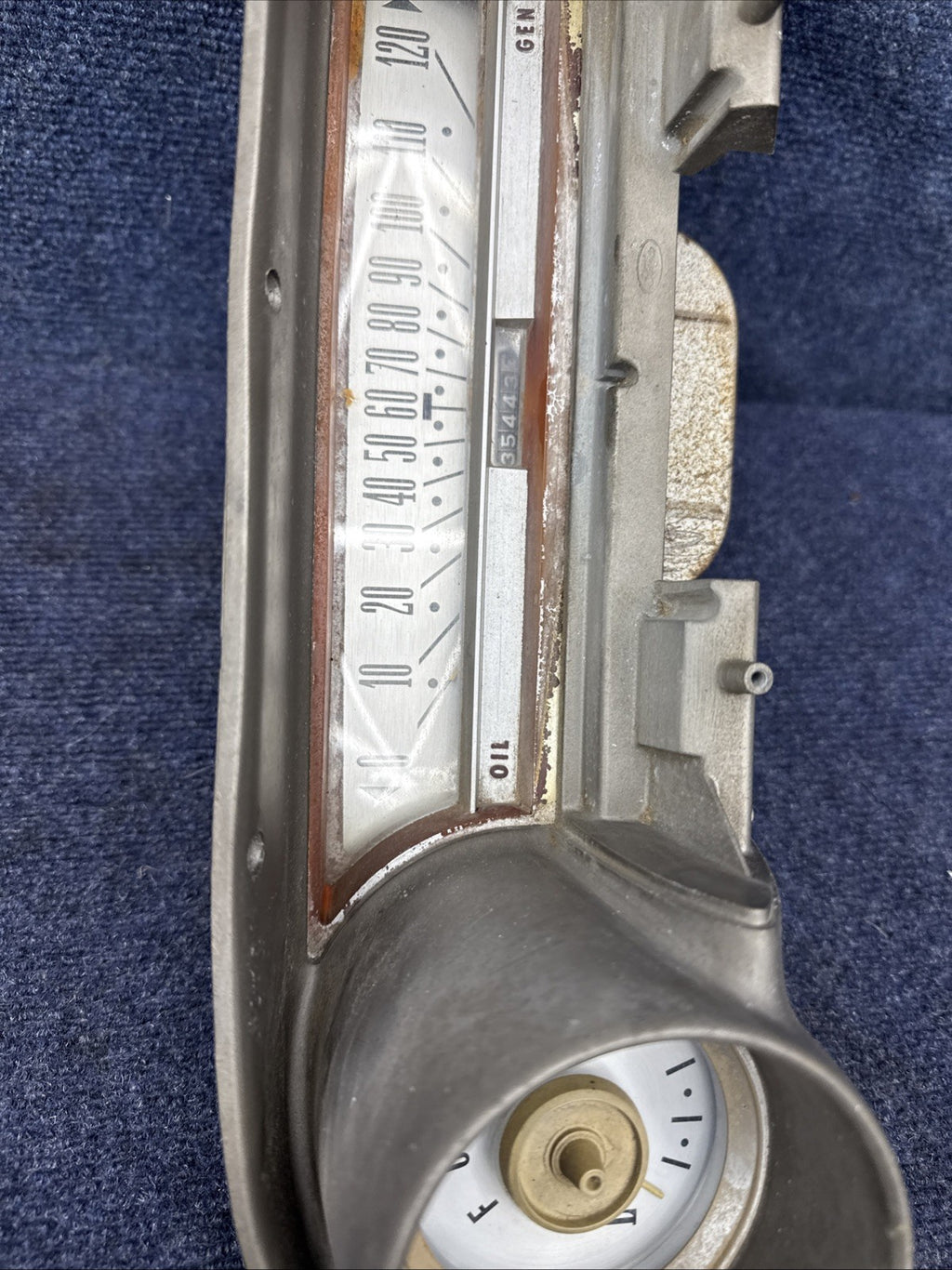1963 1964 Ford Galaxie 500 Dash Instrument Cluster Speedometer Gauges OEM WHITE