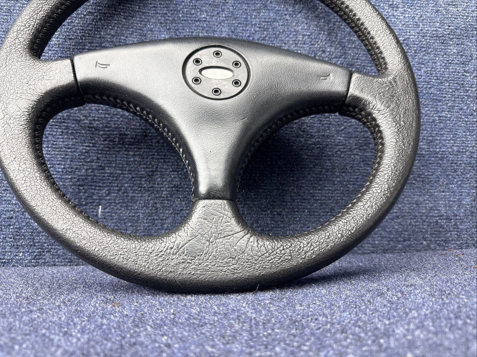 1984 85 86 ford mustang GT350 SVO factory leather steering wheel OEM Ford MINT