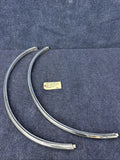 1984-1992 LINCOLN  MARK VII 7 LSC FRONT  Pair LH Rh  Set WHEEL FENDER CHROME OEM