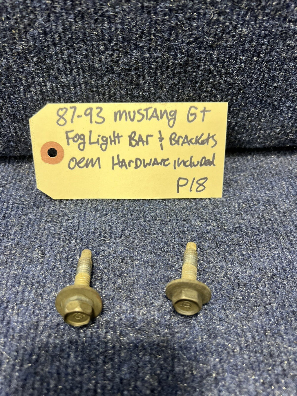 87-93 Ford Mustang GT Bumper Fog Light Brace Lower Mounting Bracket Support OEM
