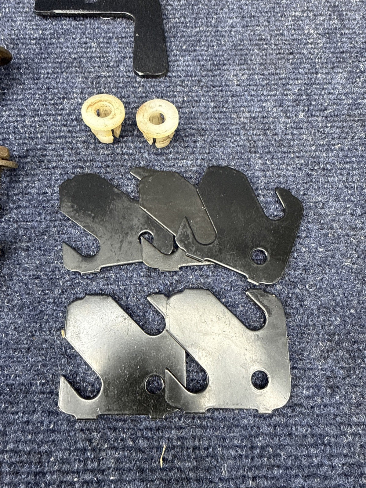 87-93 Ford Mustang Complete Rear Seat Mounting Brackets w/ Bolts Hardware GT LX
