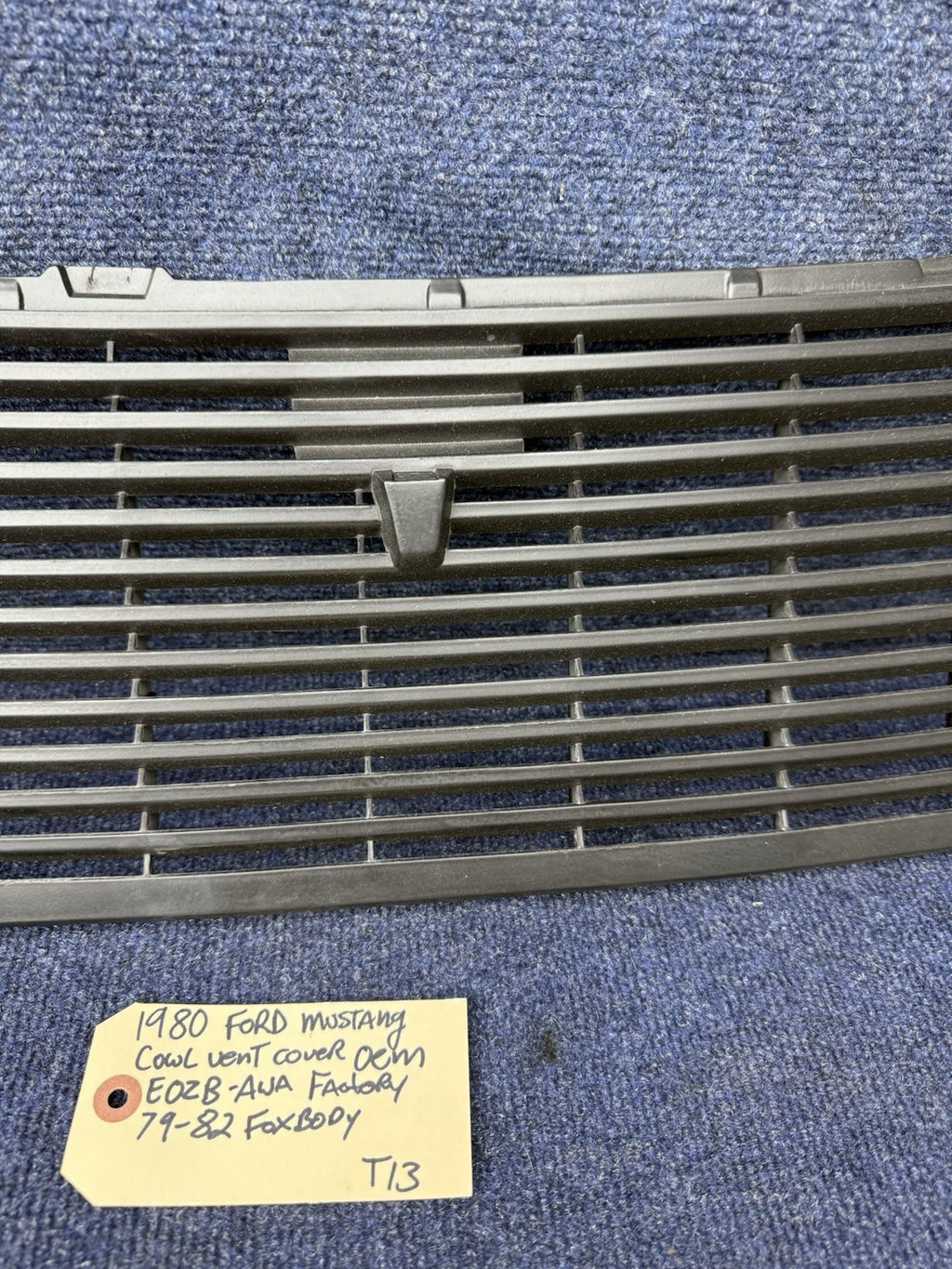1979-1982 Ford Mustang GT Cowl Grill Cover Vent 5.0 Oem Factory 79 80 81 82
