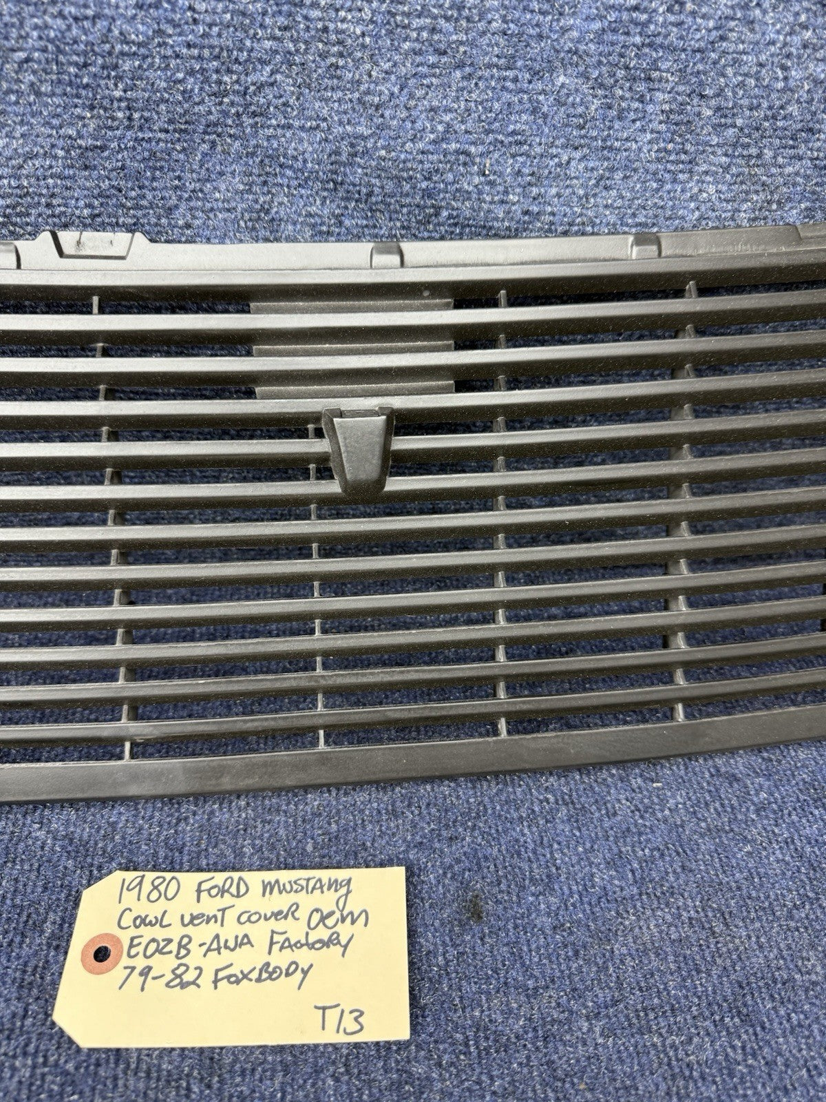 1979-1982 Ford Mustang GT Cowl Grill Cover Vent 5.0 Oem Factory 79 80 81 82