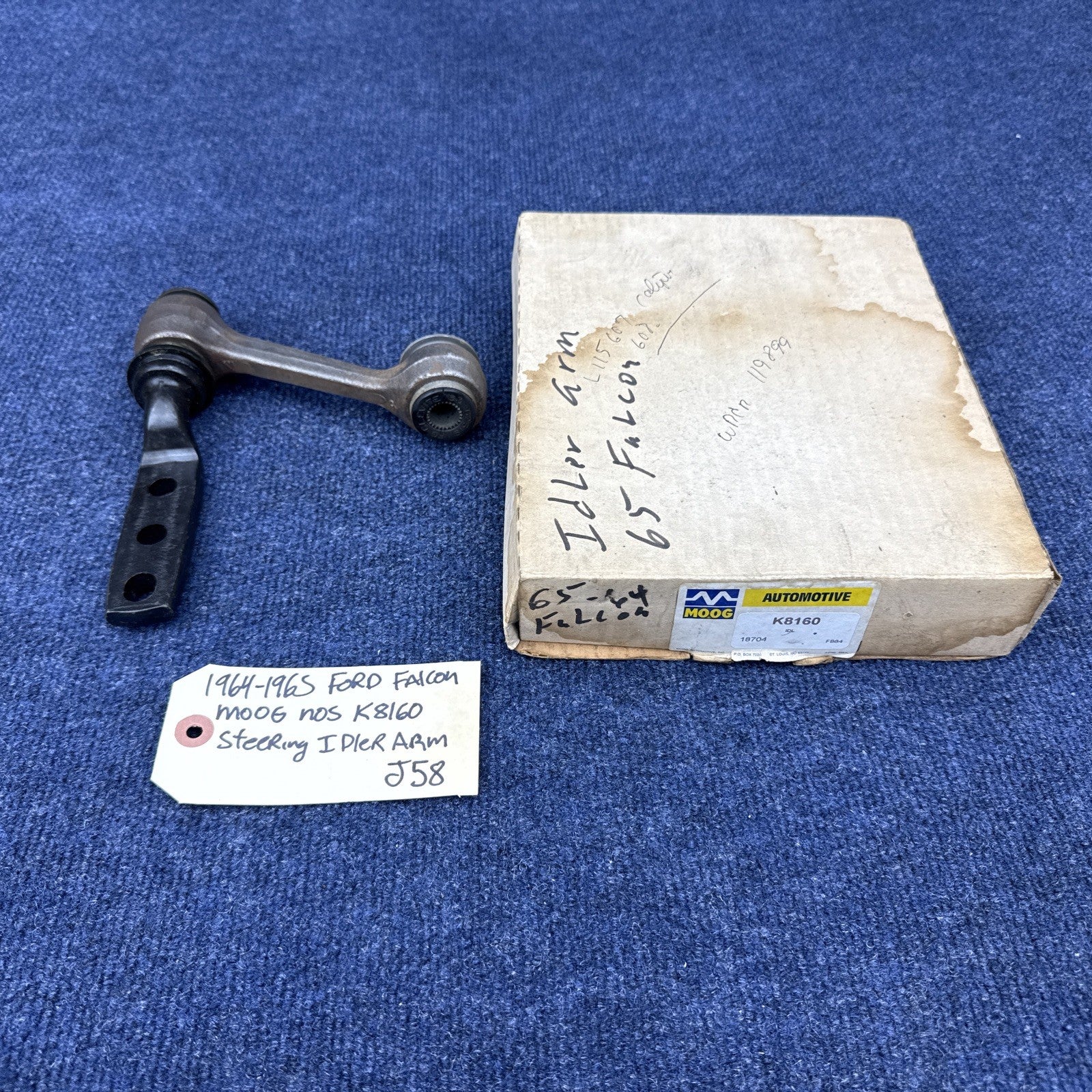 1964 1965 Ford Falcon MOOG Chassis Steering Idler Arm K8160 vintage nos 18704