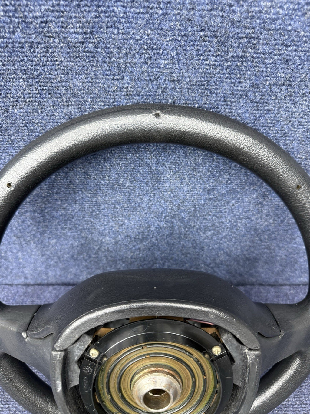 GENUINE Ford 1986 Lincoln Black Leather Steering Wheel w/Controls Mark VII Lsc