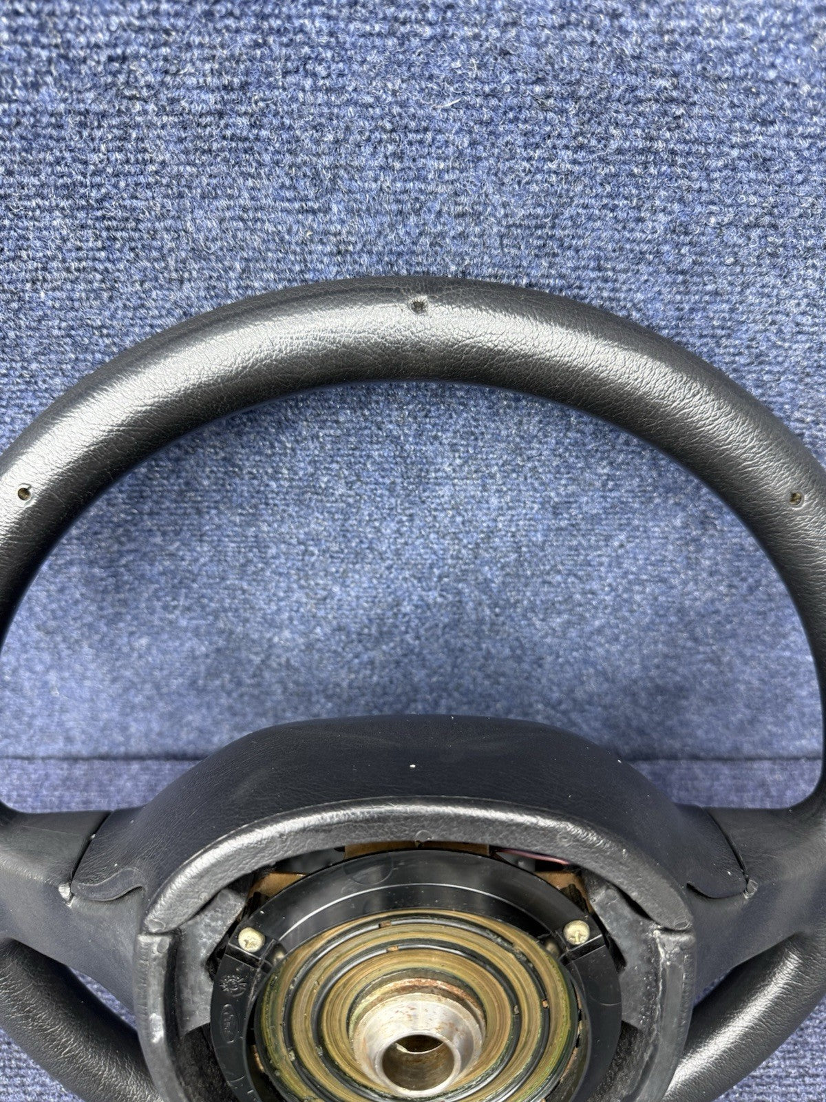 GENUINE Ford 1986 Lincoln Black Leather Steering Wheel w/Controls Mark VII Lsc
