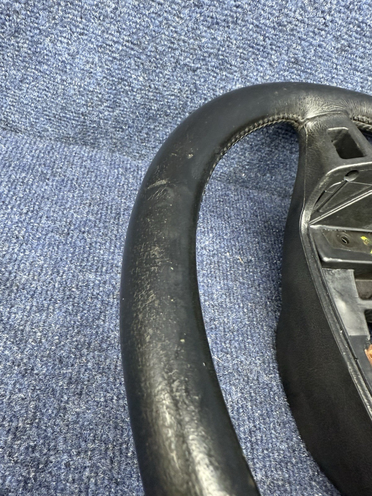 90-93 Ford Mustang Black Steering Wheel Leather  Factory OEM Coupe Hatch Stock