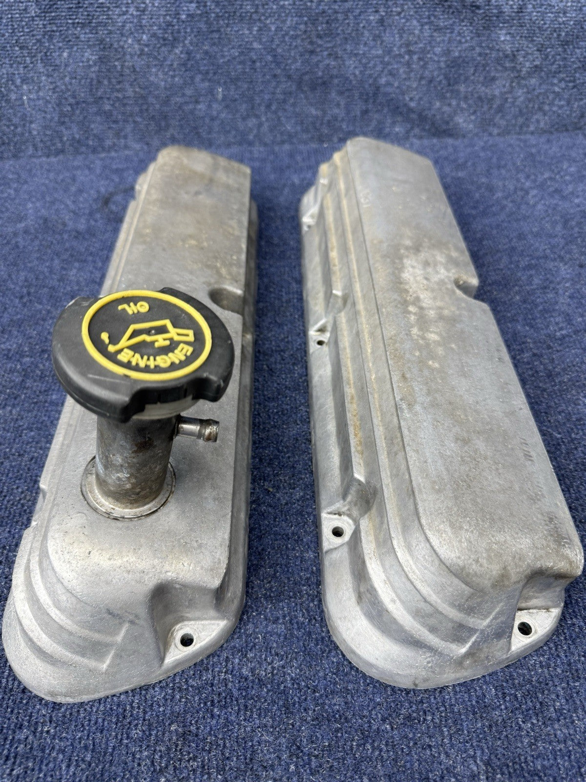 87-93 Ford Mustang Factory Aluminum Valve Covers 5.0L 5.0 302 289 E6ZE-6583-AB