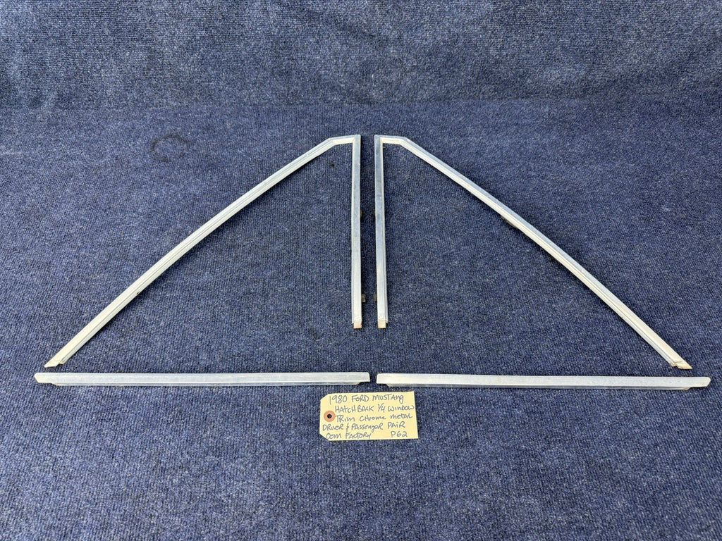 79-86 Ford Fox Body Mustang Hatch Quarter Window Trim OEM Ford 1979-1986