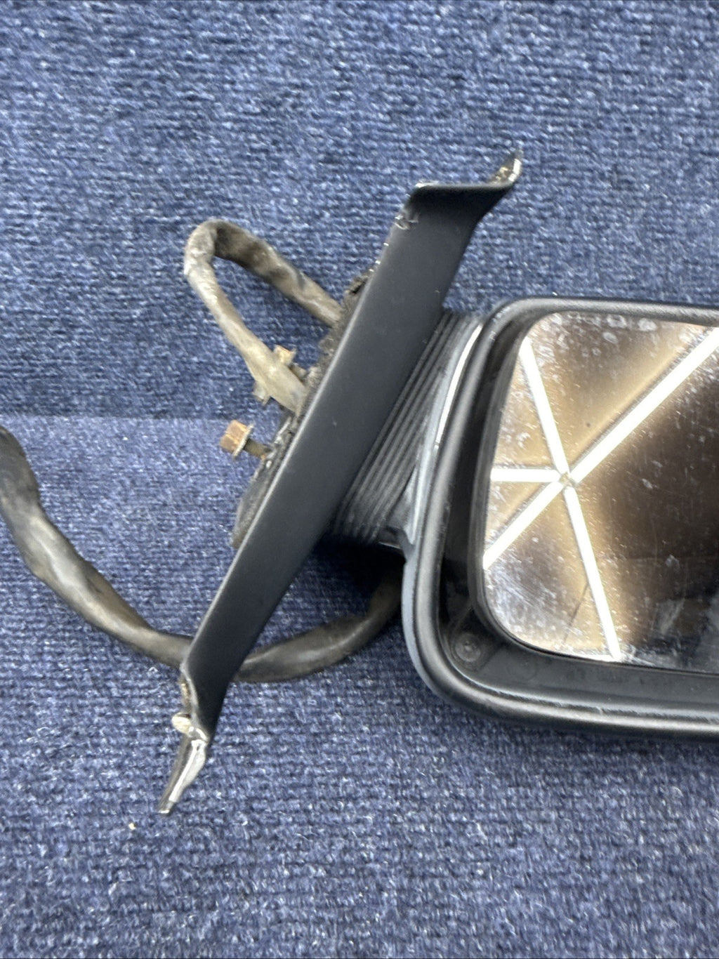 1984-1992 Lincoln Mark VII LSC Driver Side Left Power Door Mirror Black Heated