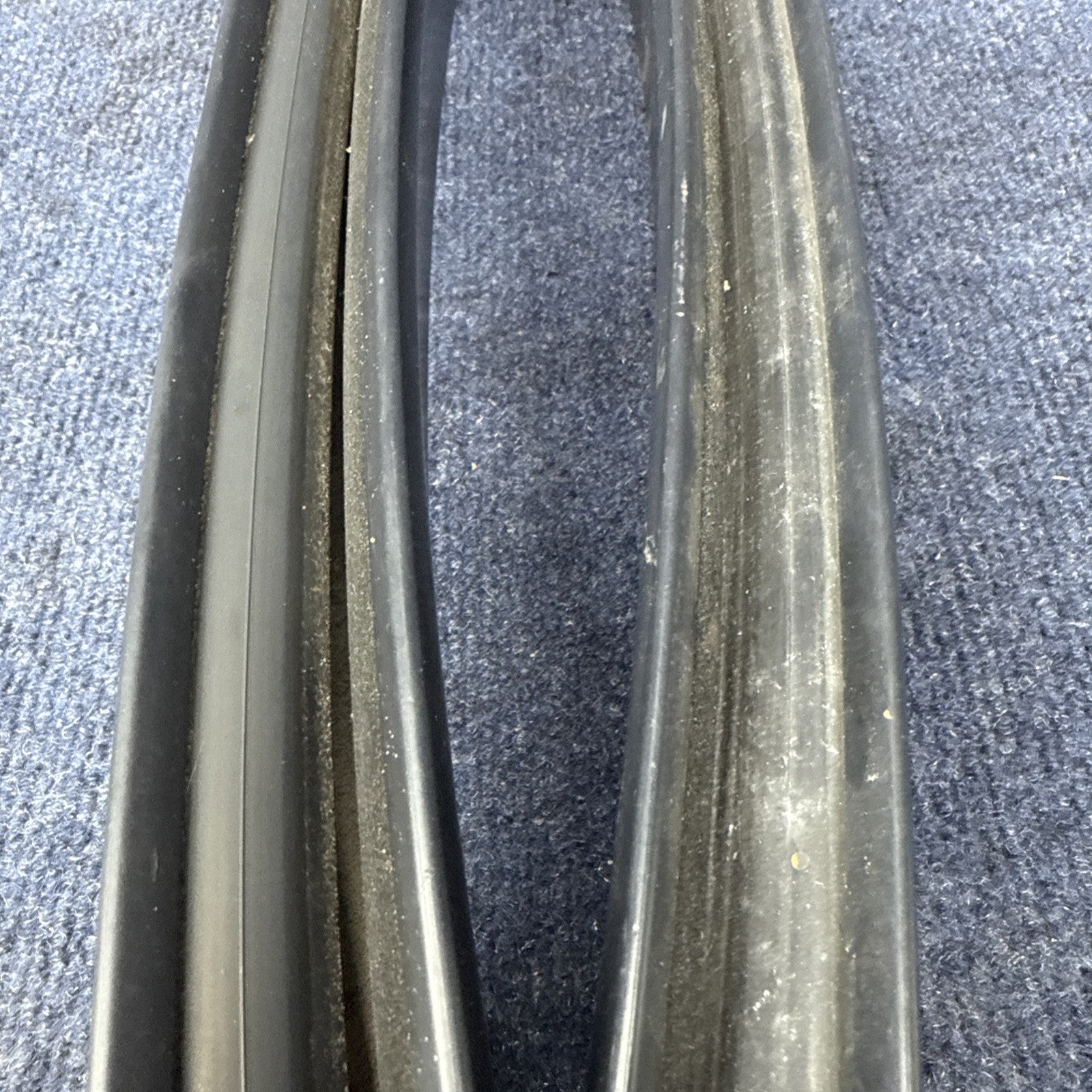 83-93 Mustang RH & LH Convertible Quarter Window Trim Guide Rear OEM 1987-1993