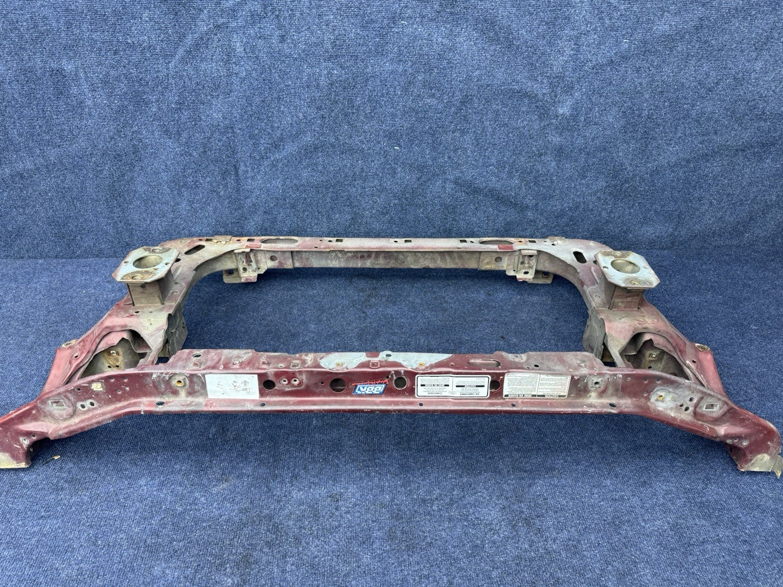 1990 - 1993 MUSTANG CORE SUPPORT & BUMPER SUPPORT METAL REPAIR OEM Section 90-93