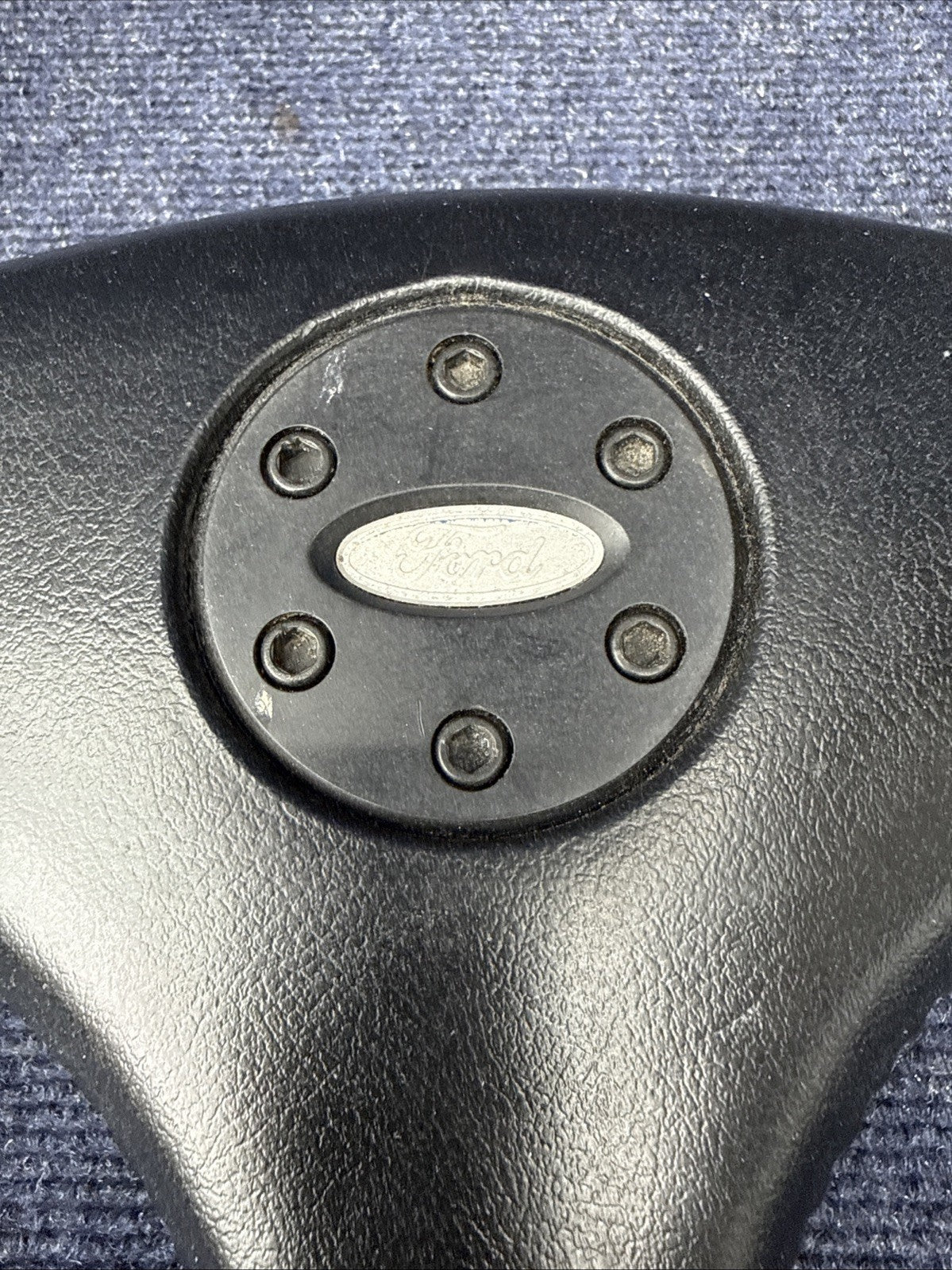 1984 85 86 ford mustang GT350 SVO factory leather steering wheel OEM Ford MINT