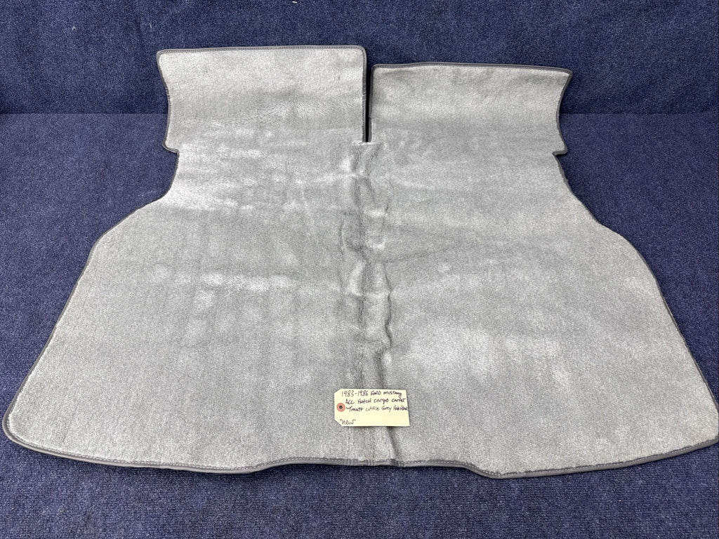 1983-1986 Ford Mustang Gt Lx Carpet Cargo Area Cutpile Hatchback Acc Grey Rear