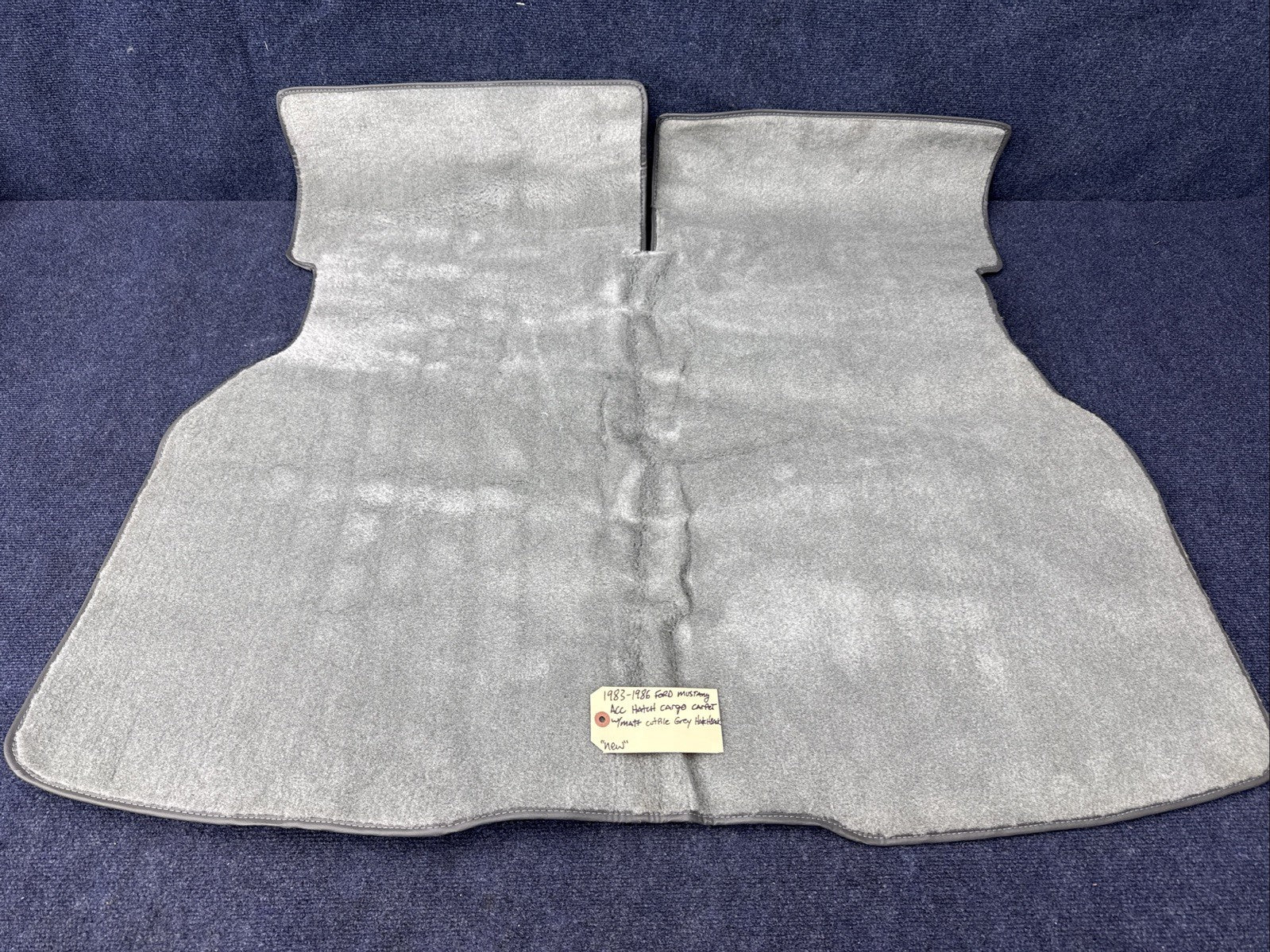 1983-1986 Ford Mustang Gt Lx Carpet Cargo Area Cutpile Hatchback Acc Grey Rear
