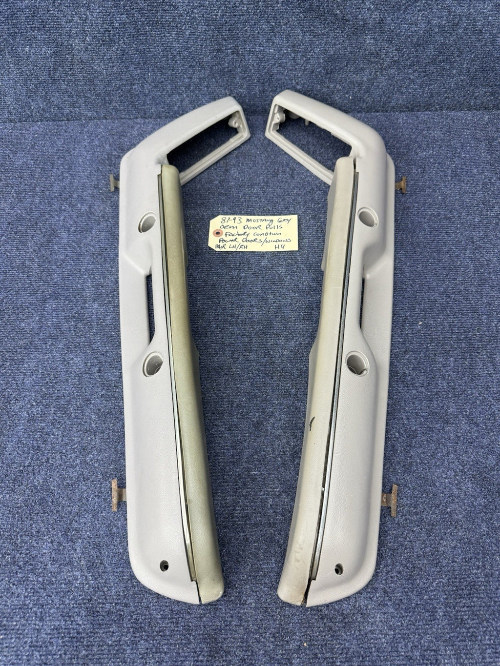87-93 Ford Fox Body Mustang Gray Door Handle Pull Armrest 1987-1993 5.0L OEM