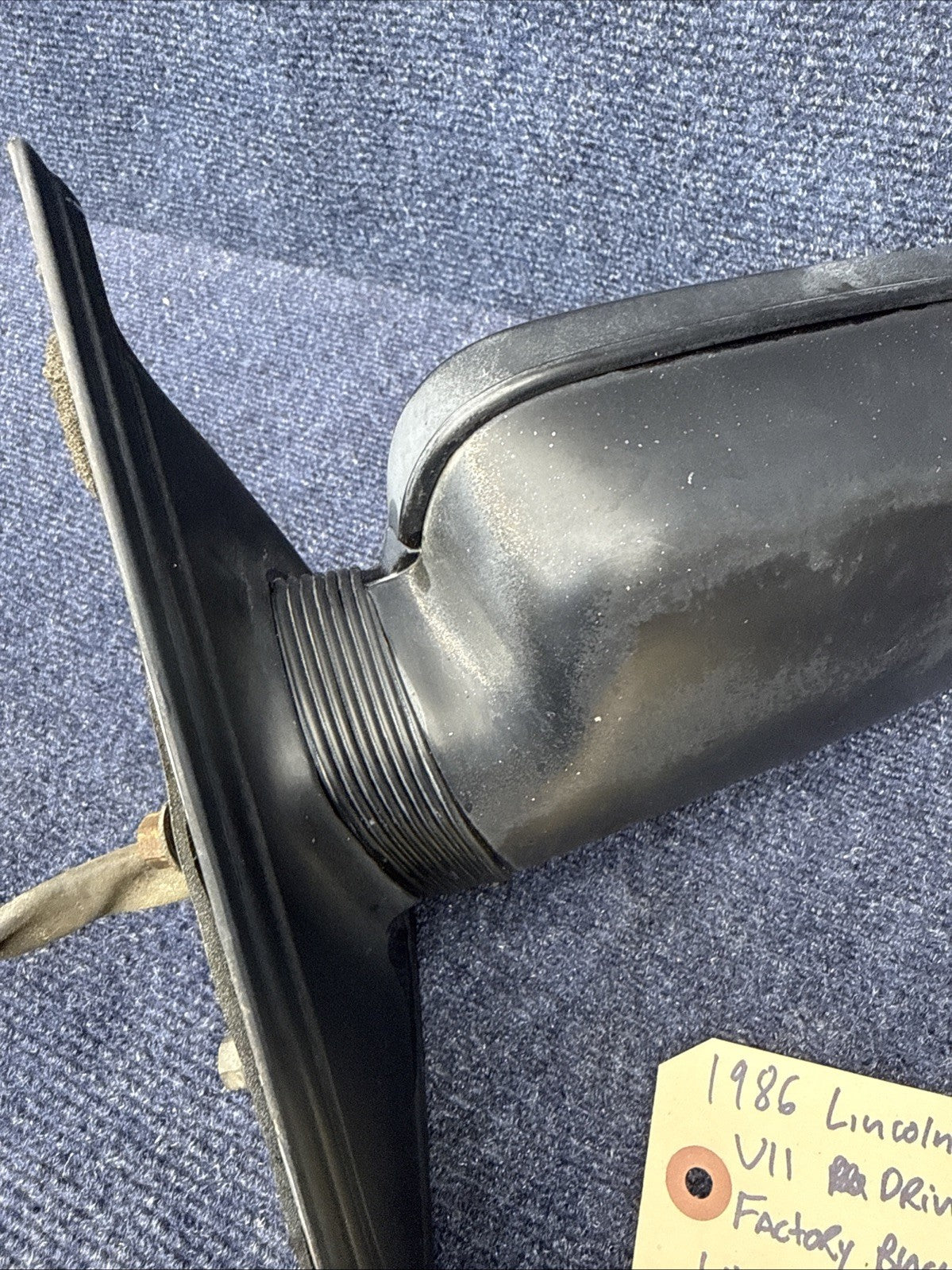 1984-1992 Lincoln Mark VII LSC Driver Side Left Power Door Mirror Black Heated