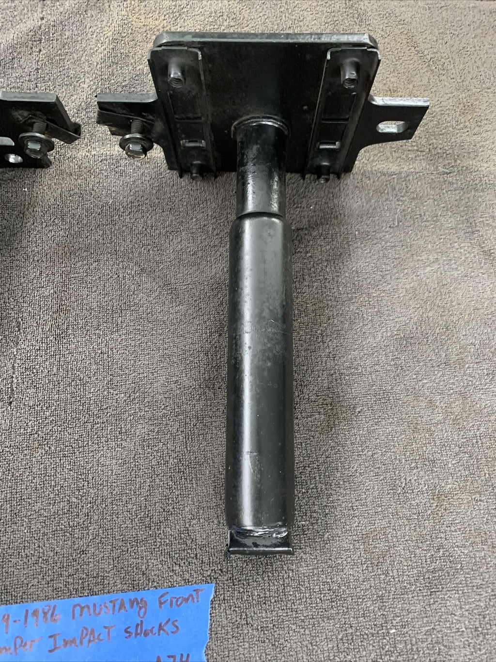 79 86 Ford Mustang Front Bumper Impact Shock Absorbers Crash Support OEM