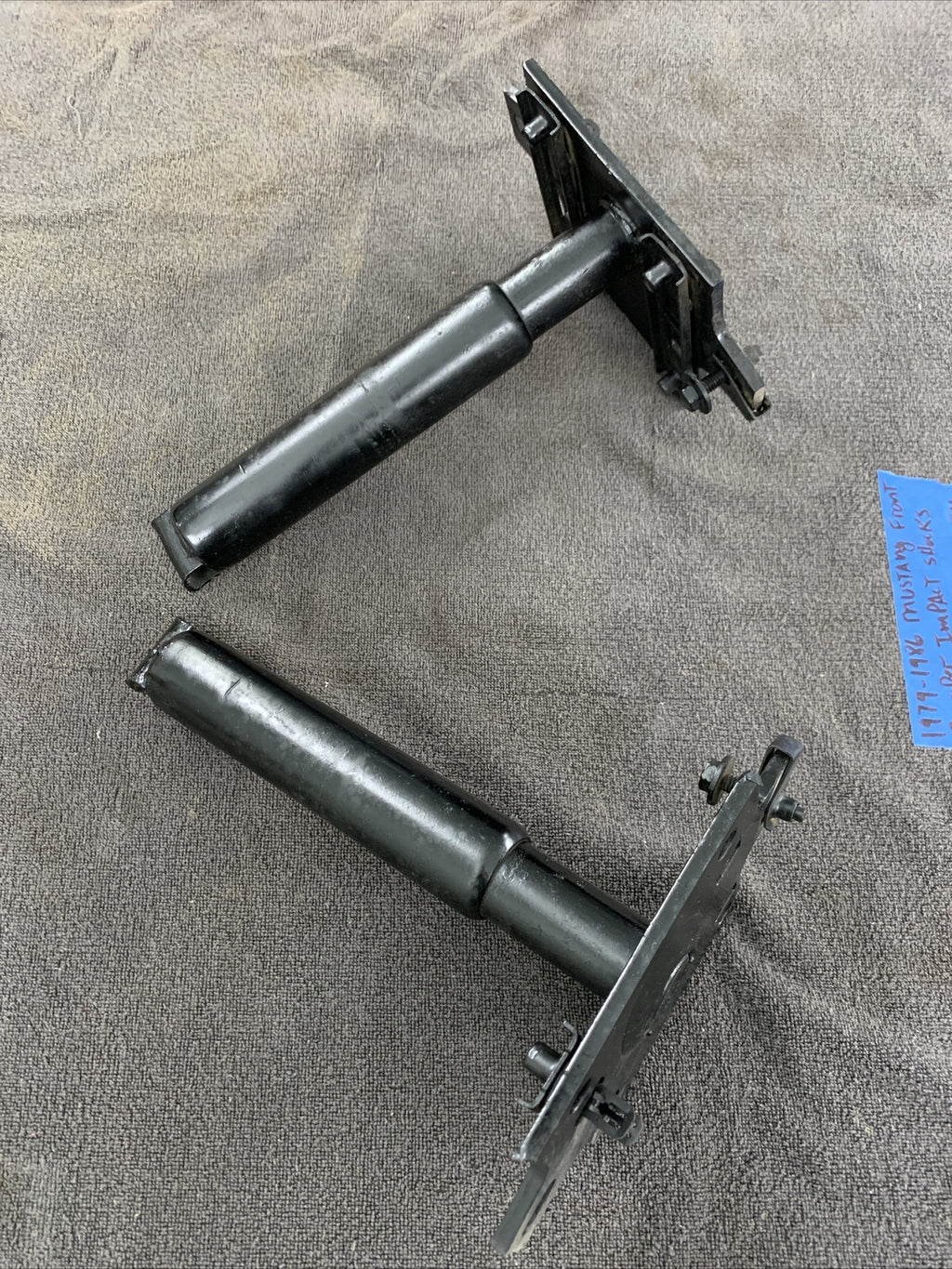 79 86 Ford Mustang Front Bumper Impact Shock Absorbers Crash Support OEM
