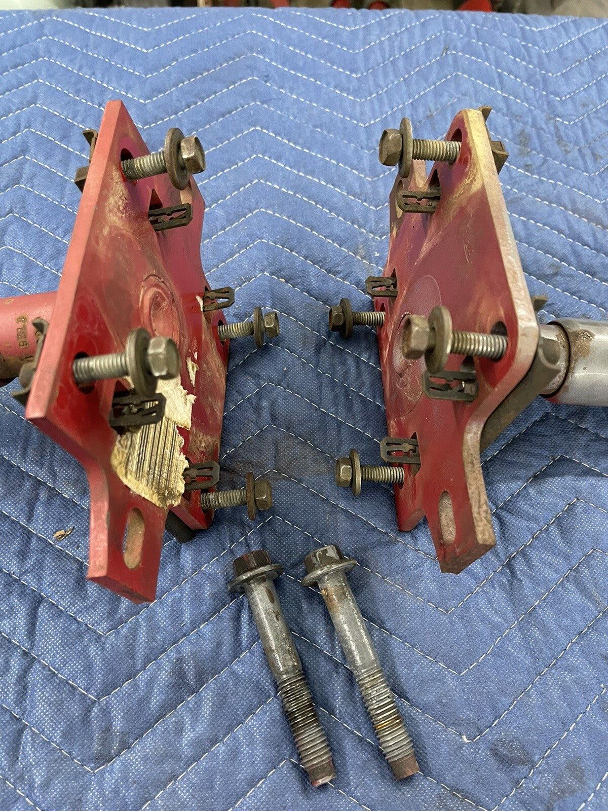 87-89 Ford Mustang Front Bumper Shock Absorbers Impact Crash Core Support  OEM