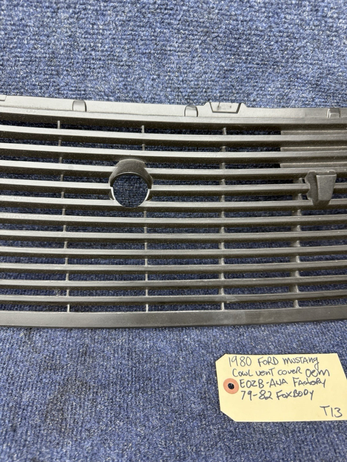 1979-1982 Ford Mustang GT Cowl Grill Cover Vent 5.0 Oem Factory 79 80 81 82