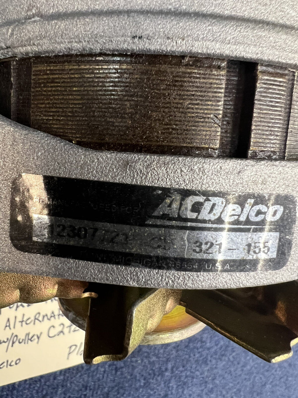 GM REMY 12V ALTERNATOR   321-155  12307721 60s Mustang Falcon Comet C2tz-10346-a