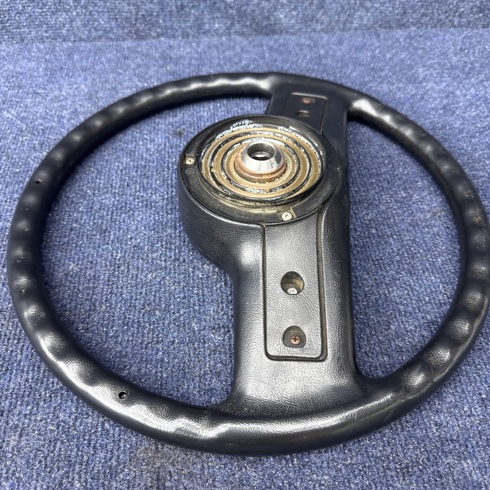1985  1986 Ford Mustang Steering Wheel 2 Spoke Cruise Control OEM Factory Nice