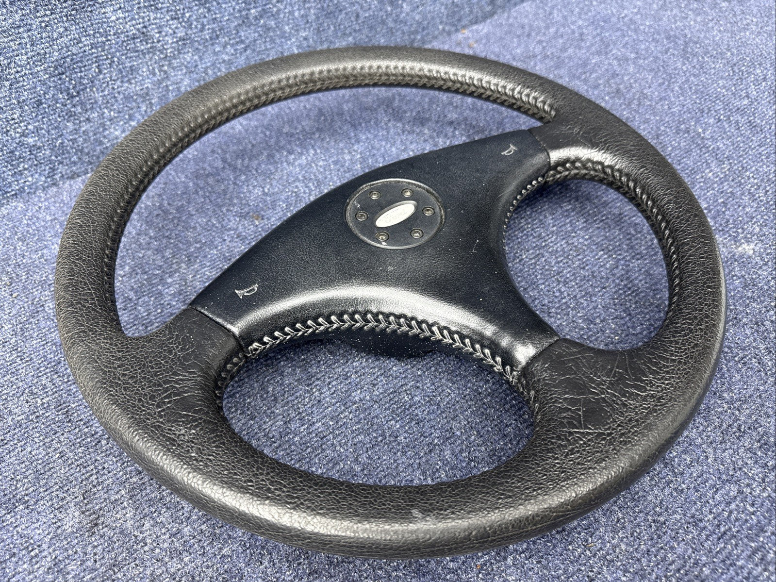 1984 85 86 ford mustang GT350 SVO factory leather steering wheel OEM Ford MINT