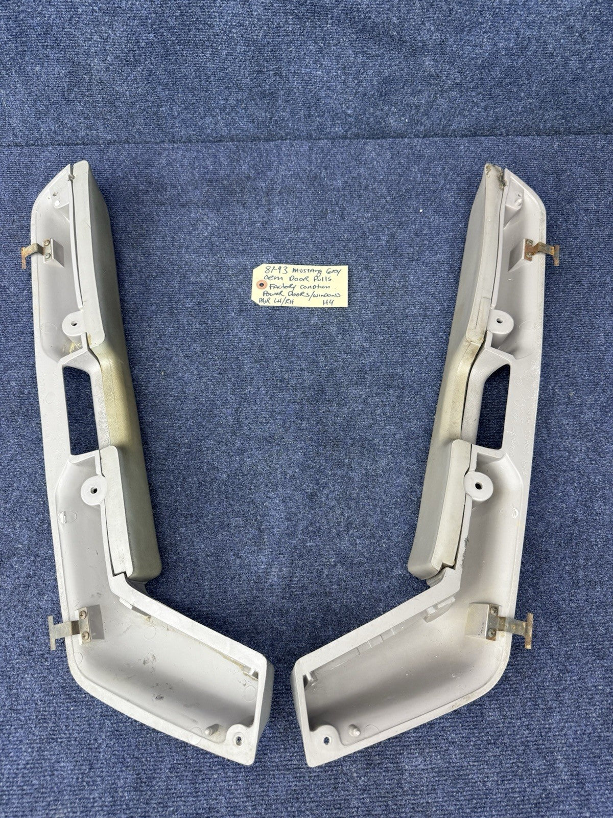 87-93 Ford Fox Body Mustang Gray Door Handle Pull Armrest 1987-1993 5.0L OEM
