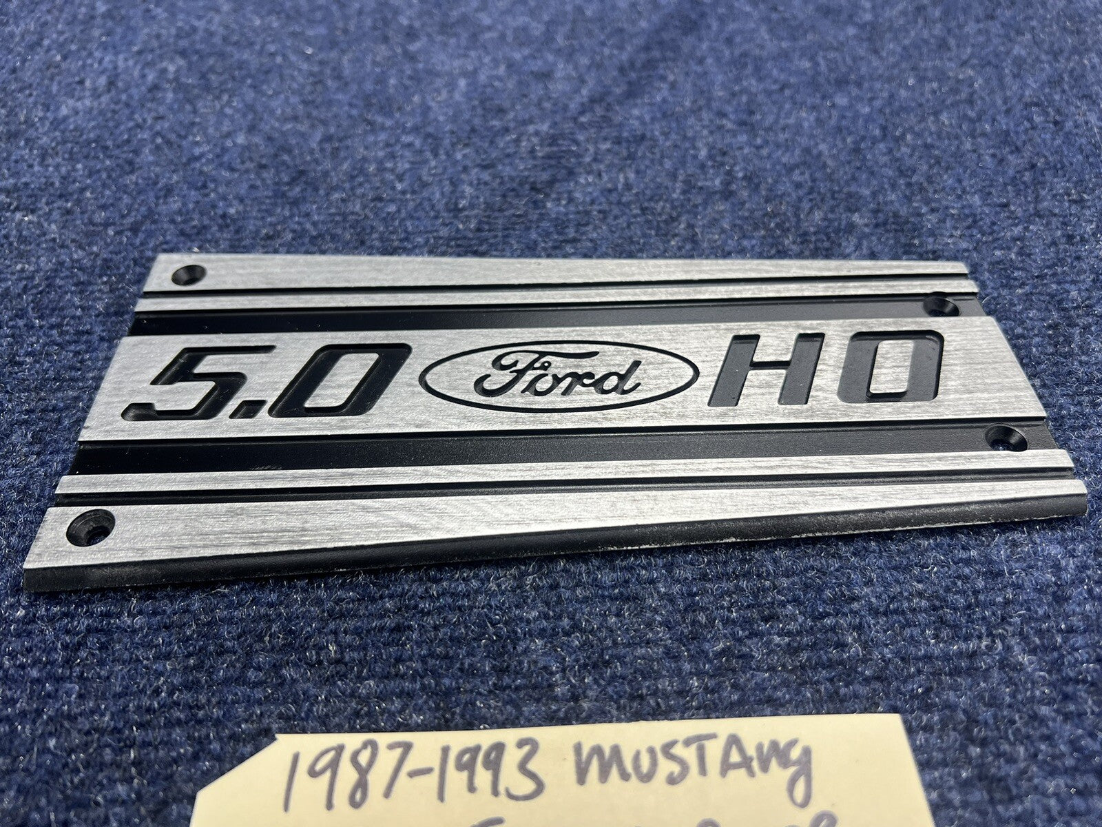 86-87-93 Ford Mustang Factory Upper Intake Manifold Plaque Cover 5.0 V8 OEM GT 