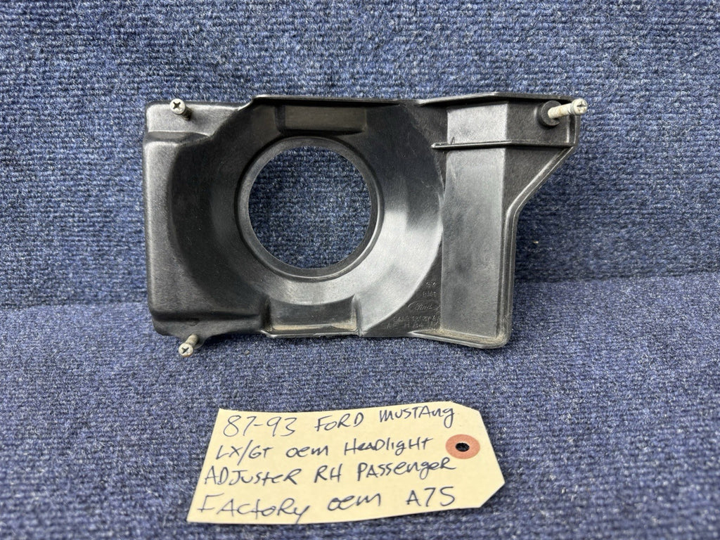 87-93 Ford Mustang Headlight Bucket Mounting Bracket Light Frame Factory OEM RH
