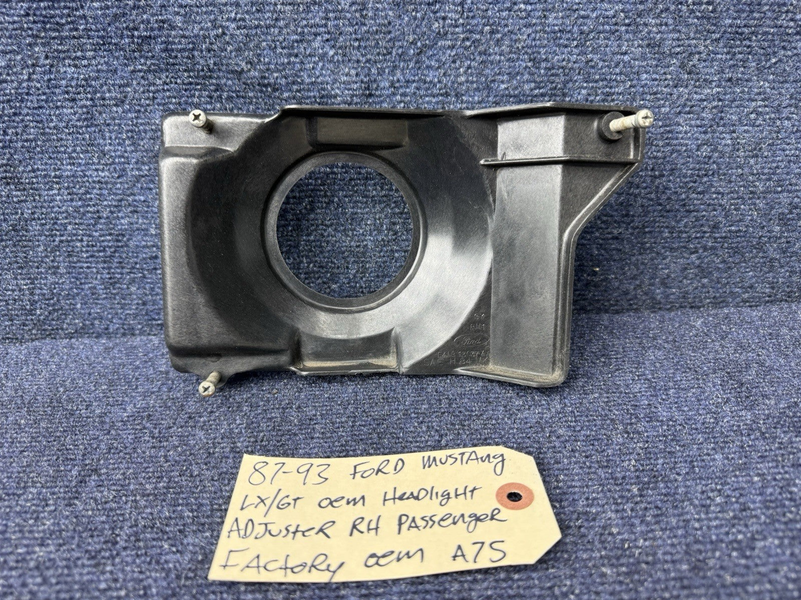 87-93 Ford Mustang Headlight Bucket Mounting Bracket Light Frame Factory OEM RH