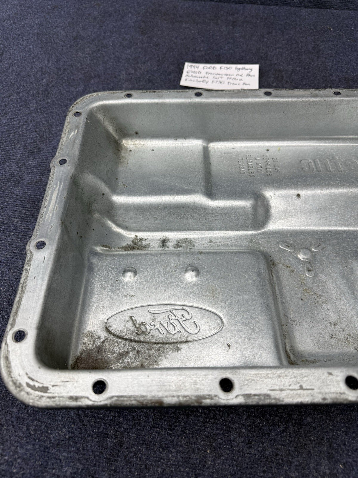 1994 Ford F150 Svt Lightning OEM E4OD transmission oil pan Factory Automatic