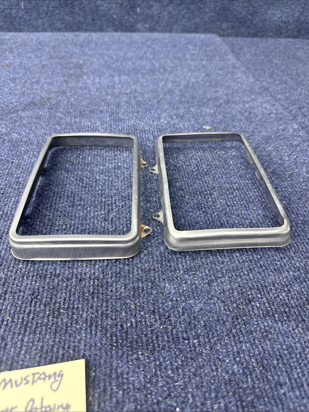 1979-86 Ford Mustang Rectangular Headlight   Retaining Ring Set Of 4