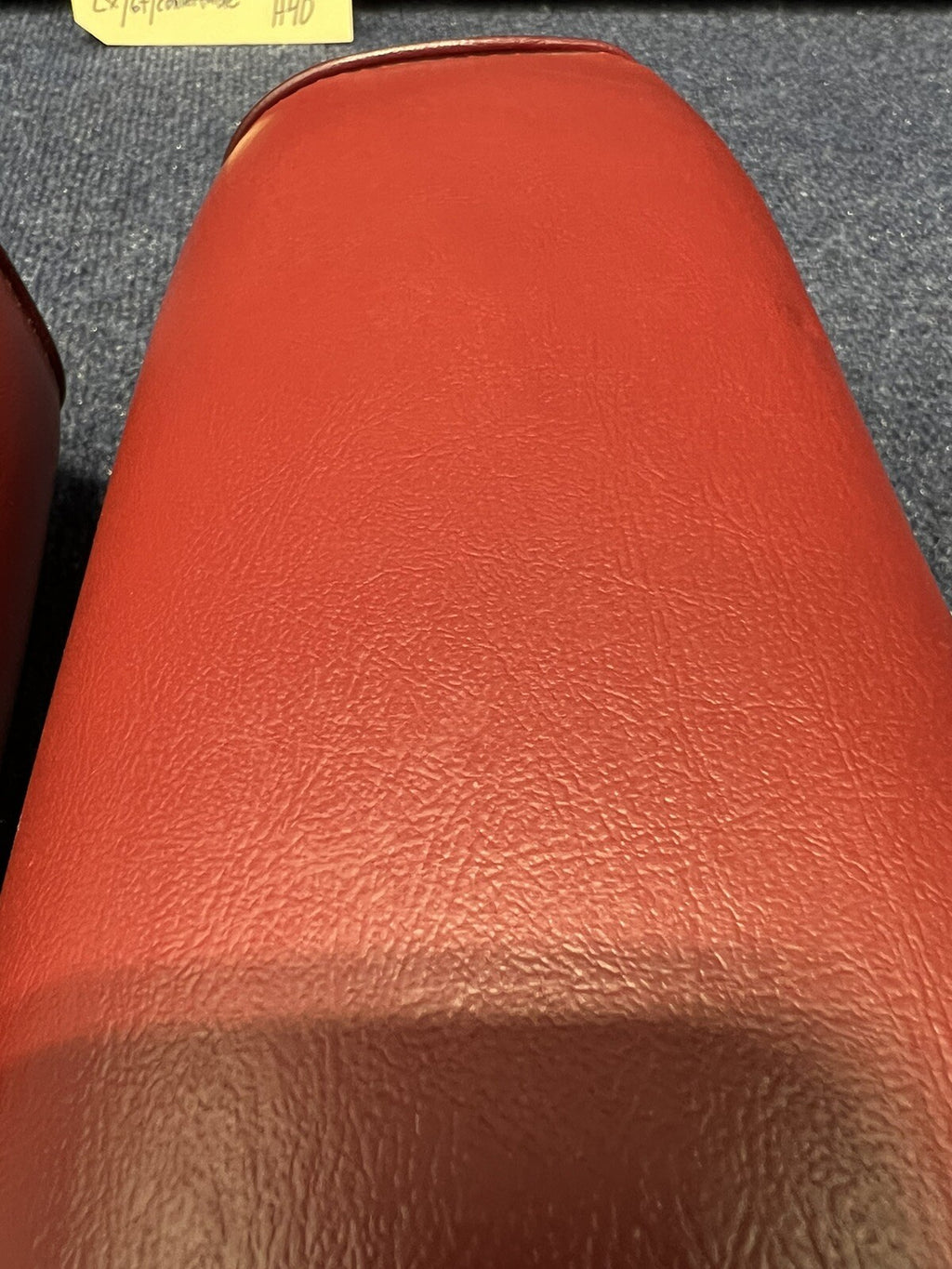 79-93 FORD MUSTANG LEFT FRONT SEAT HEADREST RED LEATHER OEM FACTORY GT LX FOX 🦊