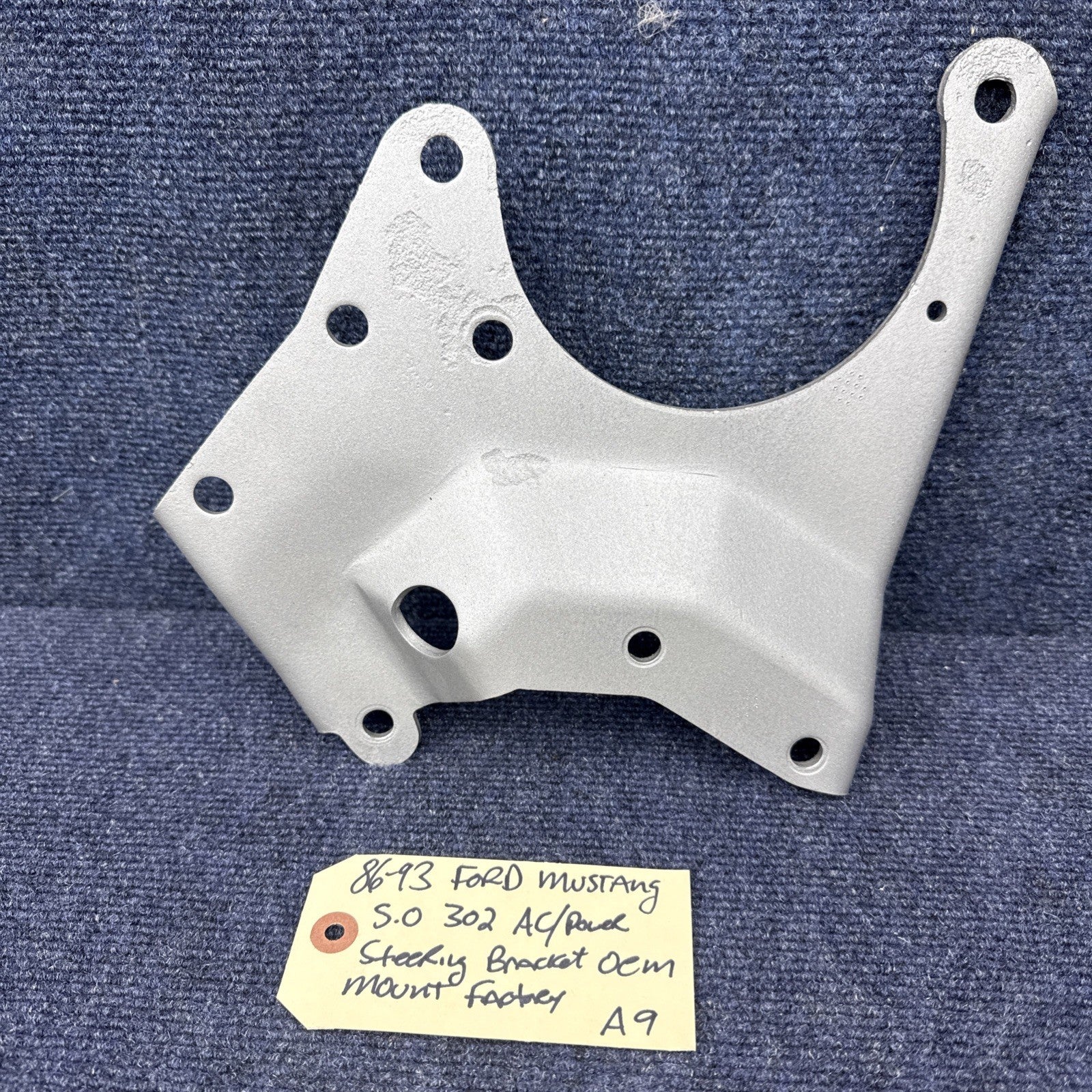86-93 FORD MUSTANG 5.0 LX GT POWER STEERING AC A/C PUMP STEEL BRACKET MOUNT OEM