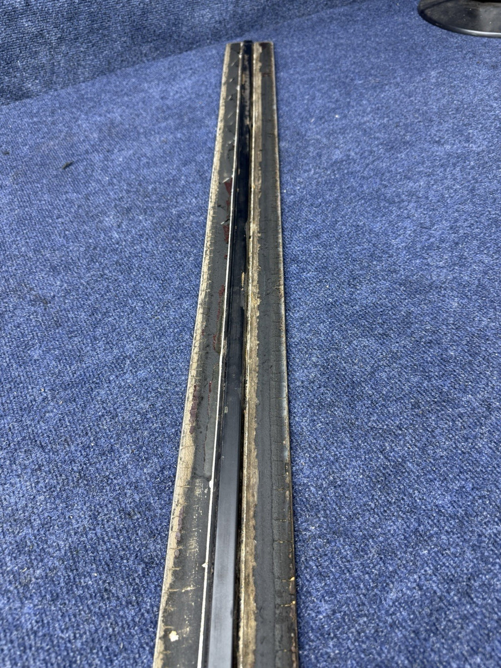 1979-1984 Ford Mustang Side Door Body Trim Moulding Molding Black LH Drivers