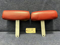 79-93 FORD MUSTANG LEFT FRONT SEAT HEADREST RED LEATHER OEM FACTORY GT LX FOX 🦊