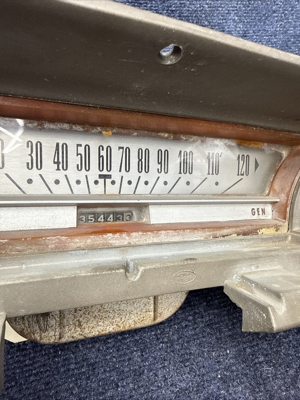 1963 1964 Ford Galaxie 500 Dash Instrument Cluster Speedometer Gauges OEM WHITE