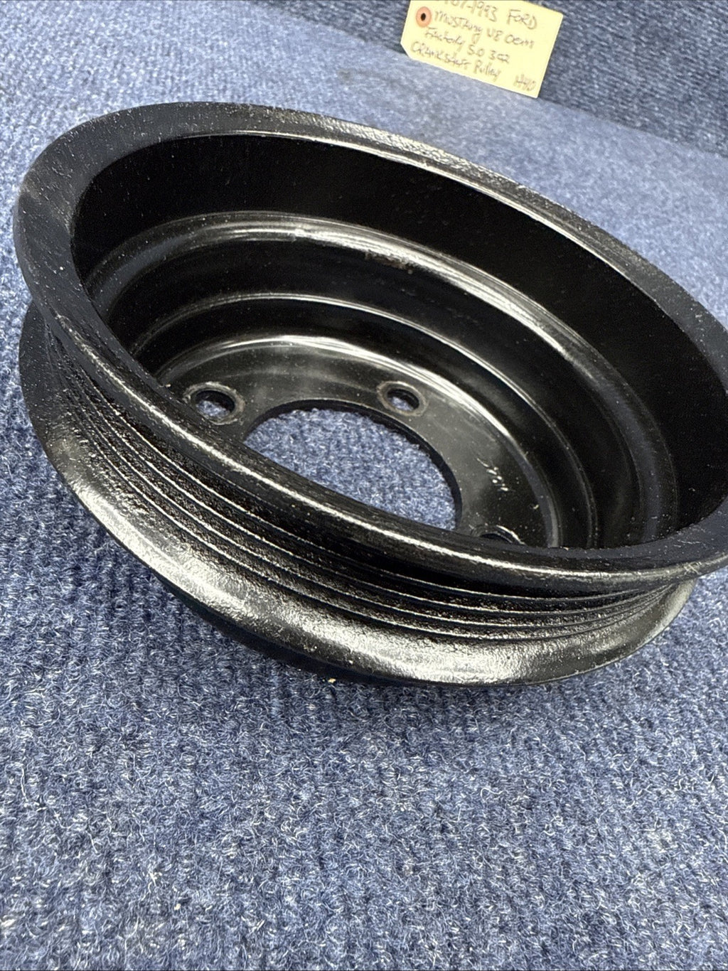 87-93 Mustang Factory Crank Pulley V8 302 HO Engine Crankshaft 5.0 GT OEM Lx 50
