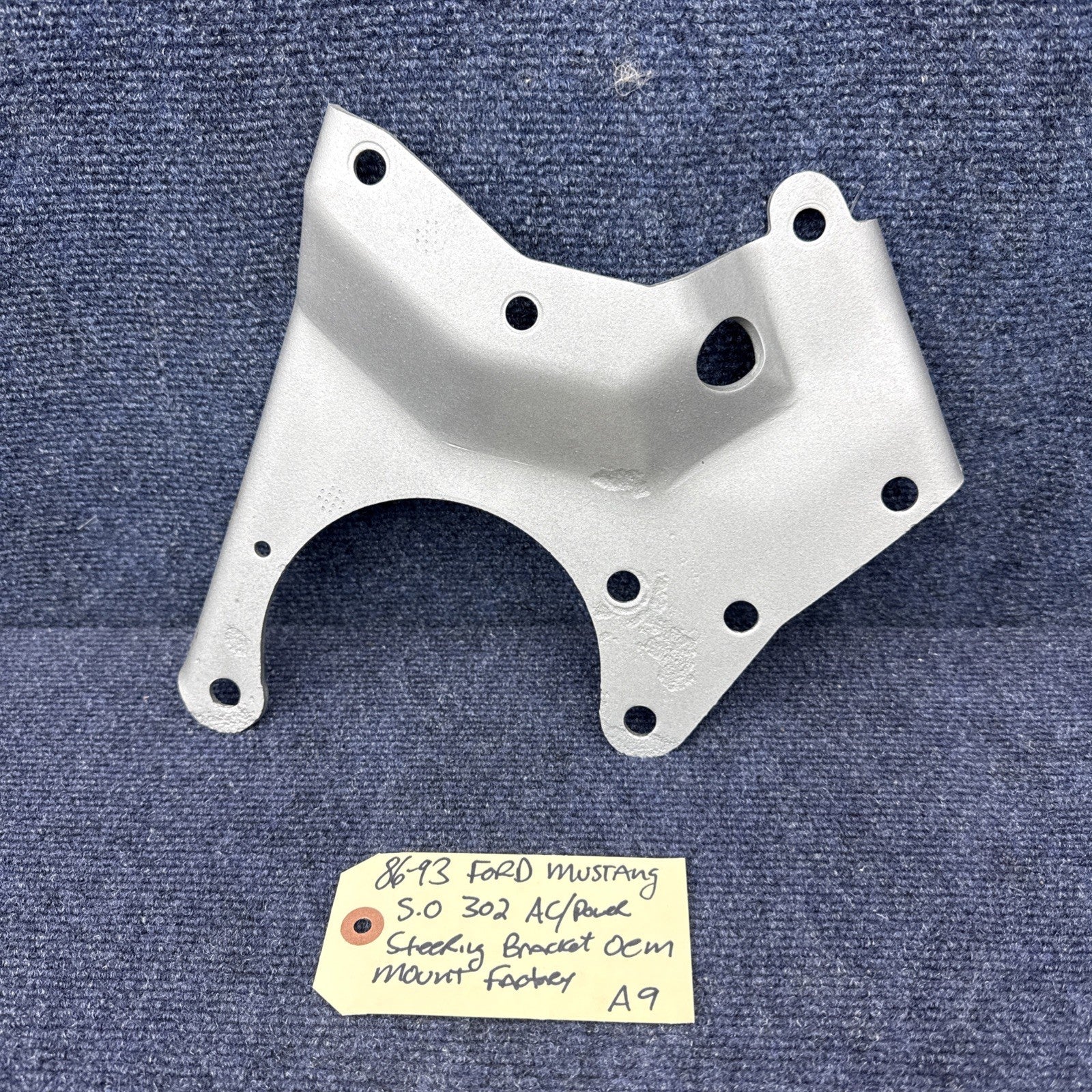 86-93 FORD MUSTANG 5.0 LX GT POWER STEERING AC A/C PUMP STEEL BRACKET MOUNT OEM