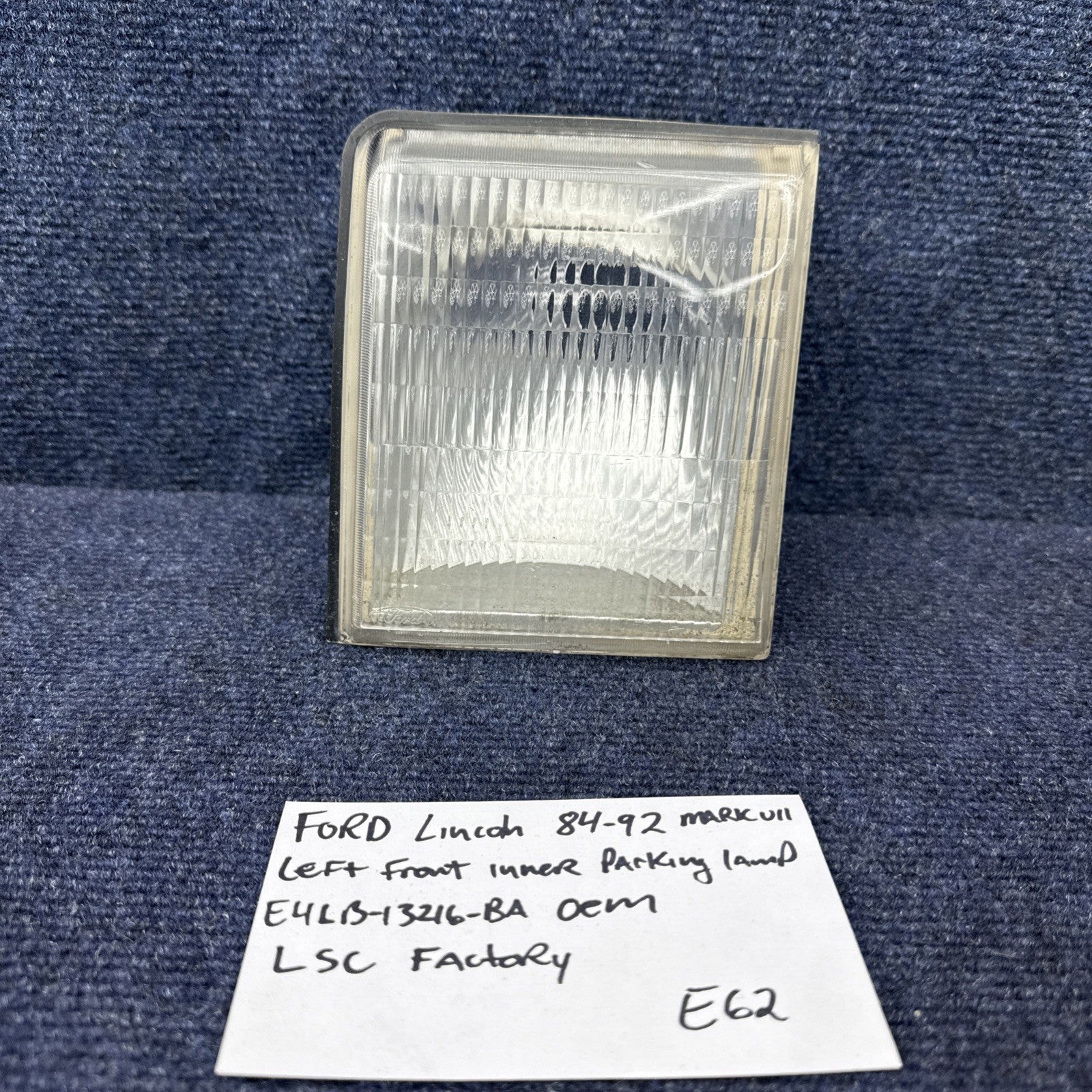 Ford E4LY-13201-B Left Driver Front Inner Parking Lamp -- 84-92 Lincoln Mark VII