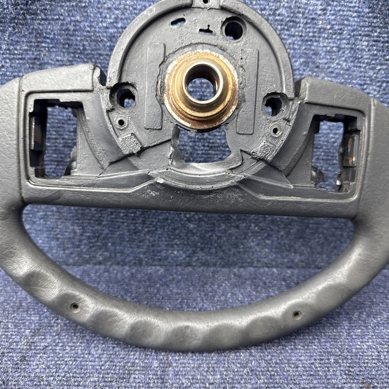 1987-1989 FORD MUSTANG BLACK STEERING WHEEL 87 88 89 OEM GT LX 2 Spoke Factory