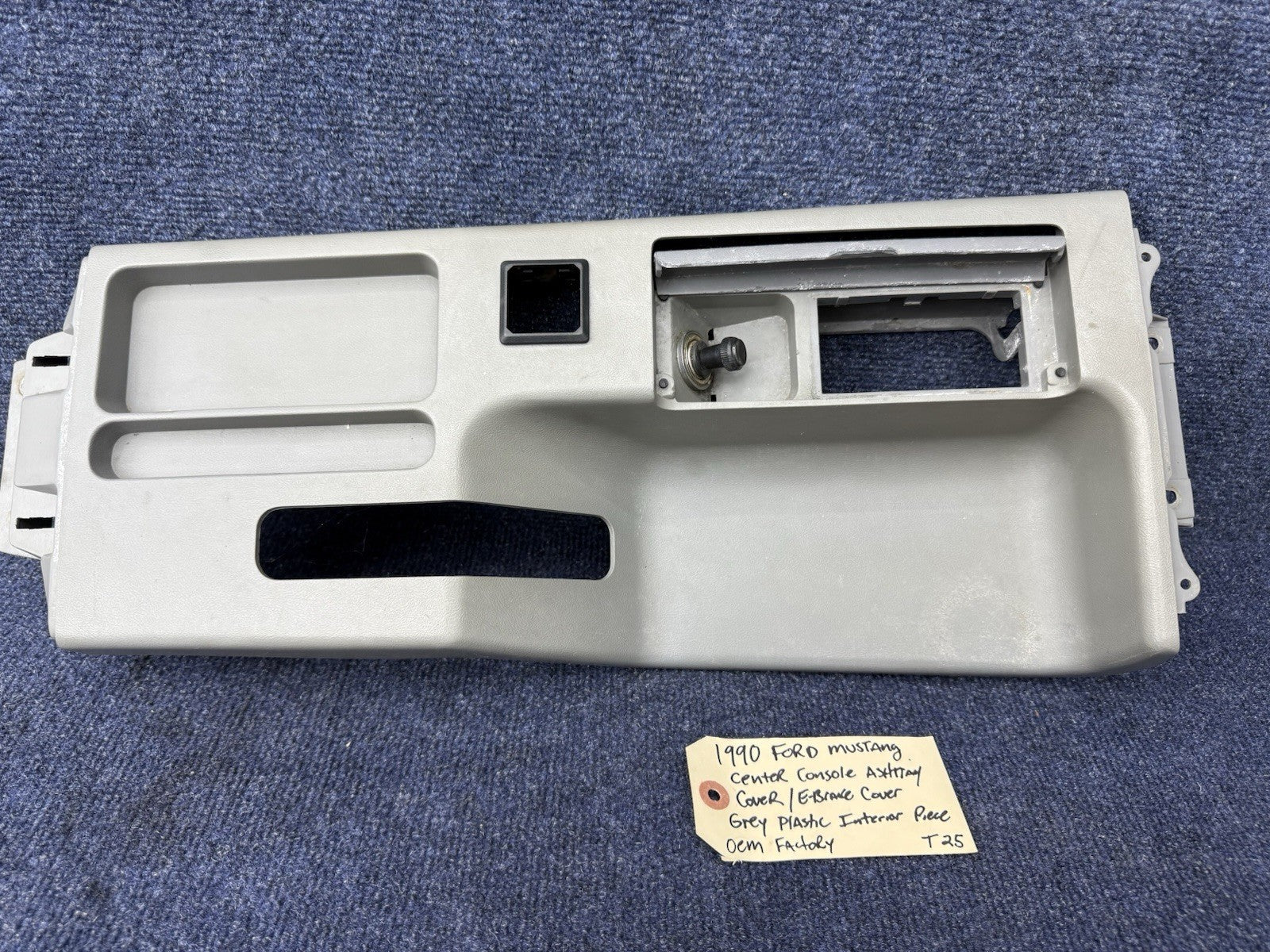 87-93 Ford Mustang Factory Gray Ashtray Center Console Frame w/ Door OEM Lx Gt