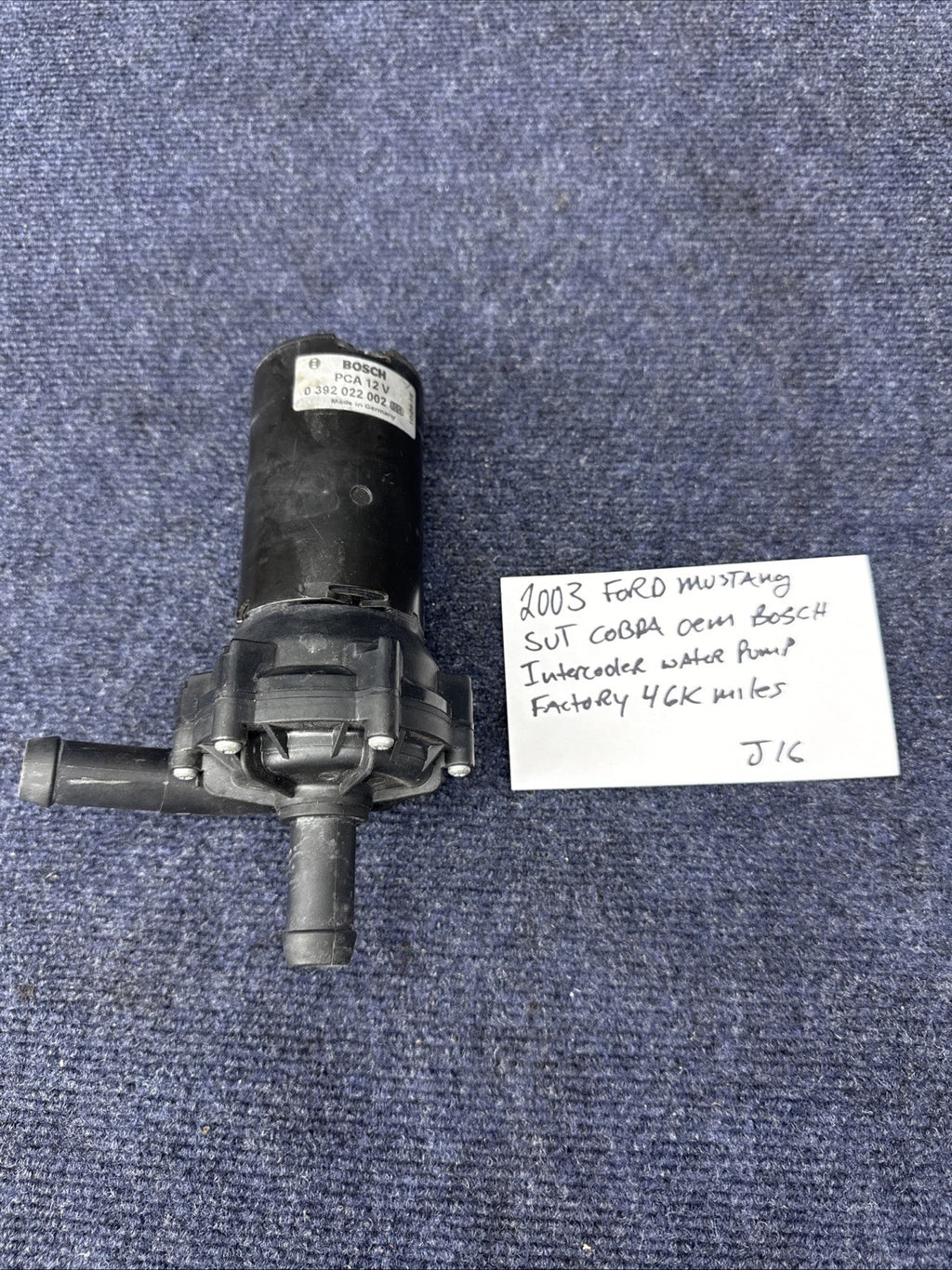 2003-2004 Ford Mustang SVT Cobra OEM Heat Exchanger Pump Factory Bosch 12v 46k