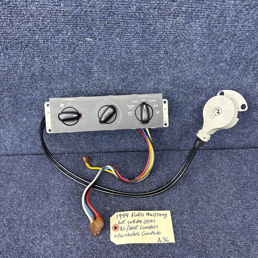 1994-2000 FORD MUSTANG A/C HEATER TEMPERATURE CLIMATE CONTROL SWITCH OEM